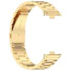 For Redmi Band 3 / Xiaomi Smart Band 9 Active xDfind Three Beads Metal Watch Band(Gold) - 2
