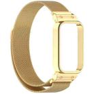 For Redmi Band 3 / Xiaomi Smart Band 9 Active xDfind Watch Frame Integrated Milan Magnetic Metal Watch Band(Gold) - 2