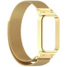 For Xiaomi Smart Band 9 Pro / 8 Pro xDfind Watch Frame Integrated Milan Magnetic Metal Watch Band(Gold) - 2