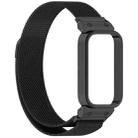 For Redmi Band 2 / Xiaomi Smart Band 8 Active xDfind Watch Frame Integrated Milan Magnetic Metal Watch Band(Black) - 2