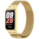 For Redmi Band 2 / Xiaomi Smart Band 8 Active xDfind Watch Frame Integrated Milan Magnetic Metal Watch Band(Gold) - 1