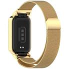 For Redmi Band 2 / Xiaomi Smart Band 8 Active xDfind Watch Frame Integrated Milan Magnetic Metal Watch Band(Gold) - 3