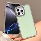 For iPhone 16 Pro Max Colorful Glitter TPU Hybrid IMD Full Coverage Phone Case(Green) - 1