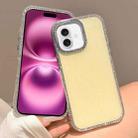For iPhone 16 Plus Colorful Glitter TPU Hybrid IMD Full Coverage Phone Case(Gold) - 1