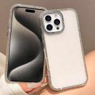 For iPhone 15 Pro Colorful Glitter TPU Hybrid IMD Full Coverage Phone Case(White) - 1