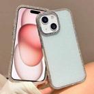 For iPhone 15 Colorful Glitter TPU Hybrid IMD Full Coverage Phone Case(Blue) - 1