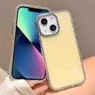 For iPhone 13 / 14 Colorful Glitter TPU Hybrid IMD Full Coverage Phone Case(Gold) - 1