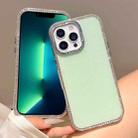 For iPhone 13 Pro Max Colorful Glitter TPU Hybrid IMD Full Coverage Phone Case(Green) - 1
