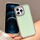 For iPhone 12 Pro Max Colorful Glitter TPU Hybrid IMD Full Coverage Phone Case(Green) - 1