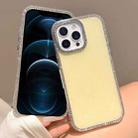 For iPhone 12 Pro Max Colorful Glitter TPU Hybrid IMD Full Coverage Phone Case(Gold) - 1