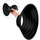 Universal Silicone Lens Hood, Size:70-90mm(Black) - 2