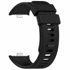 For Xiaomi Smart Band 9 Pro / 8 Pro xDfind Solid Color Silicone Sports Watch Band(Black) - 2