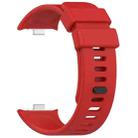 For Xiaomi Smart Band 9 Pro / 8 Pro xDfind Solid Color Silicone Sports Watch Band(Red) - 2