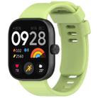 For Xiaomi Smart Band 9 Pro / 8 Pro xDfind Solid Color Silicone Sports Watch Band(Lime Green) - 1