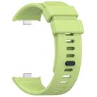 For Xiaomi Smart Band 9 Pro / 8 Pro xDfind Solid Color Silicone Sports Watch Band(Lime Green) - 2