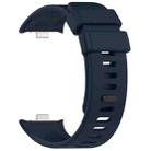 For Xiaomi Smart Band 9 Pro / 8 Pro xDfind Solid Color Silicone Sports Watch Band(Dark Blue) - 2