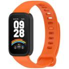 For Redmi Band 2 / Xiaomi Smart Band 8 Active xDfind Soft Silicone Integrated Watch Band(Orange Black) - 1