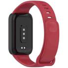 For Redmi Band 2 / Xiaomi Smart Band 8 Active xDfind Soft Silicone Integrated Watch Band(Red Black) - 2
