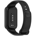 For Redmi Band 2 / Xiaomi Smart Band 8 Active xDfind Soft Silicone Integrated Watch Band(Black) - 2