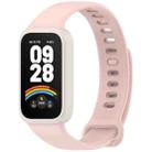 For Redmi Band 2 / Xiaomi Smart Band 8 Active xDfind Soft Silicone Integrated Watch Band(Pink) - 1