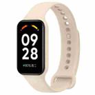For Redmi Band 2 / Xiaomi Smart Band 8 Active xDfind Soft Silicone Integrated Watch Band(Dream White) - 1