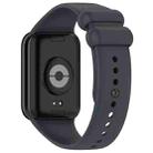 For Xiaomi Smart Band 9 Pro / 8 Pro xDfind Solid Color Black Buckle Silicone Watch Band(Dark Grey) - 2