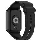 For Xiaomi Smart Band 9 Pro / 8 Pro xDfind Solid Color Black Buckle Silicone Watch Band(Black) - 2