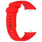 For Xiaomi Smart Band 9 Pro / 8 Pro xDfind Solid Color Black Buckle Silicone Watch Band(Red) - 3
