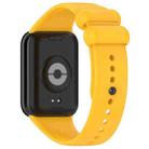 For Xiaomi Smart Band 9 Pro/8 Pro/Redmi Watch 5/4 xDfind Solid Color Black Buckle Silicone Watch Band(Yellow) - 2