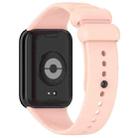 For Xiaomi Band 9 Pro/8 Pro/Redmi Watch 5/4 xDfind Solid Color Black Buckle Silicone Watch Band(Light Pink) - 2