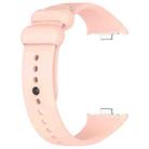 For Xiaomi Band 9 Pro/8 Pro/Redmi Watch 5/4 xDfind Solid Color Black Buckle Silicone Watch Band(Light Pink) - 3
