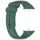 For Xiaomi Smart Band 9 Pro/8 Pro/Redmi Watch 5/4 xDfind Solid Color Black Buckle Silicone Watch Band(Dark Green) - 3