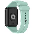 For Xiaomi Smart Band 9 Pro / 8 Pro xDfind Solid Color Black Buckle Silicone Watch Band(Teal) - 2