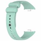 For Xiaomi Smart Band 9 Pro / 8 Pro xDfind Solid Color Black Buckle Silicone Watch Band(Teal) - 3