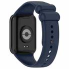 For Xiaomi Smart Band 9 Pro / 8 Pro xDfind Solid Color Black Buckle Silicone Watch Band(Midnight Blue) - 2