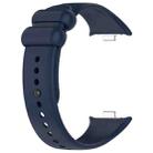 For Xiaomi Smart Band 9 Pro / 8 Pro xDfind Solid Color Black Buckle Silicone Watch Band(Midnight Blue) - 3