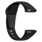 For Redmi Watch 3 Active / Redmi Watch 3 Lite xDfind Solid Color Silicone Watch Band(Black) - 2