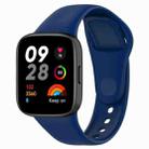 For Redmi Watch 3 Active / Redmi Watch 3 Lite xDfind Solid Color Silicone Watch Band(Dark Blue) - 1