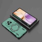 For Realme 14 Pro 5G Global Butterfly Armor MagSafe Magnetic Ring Shockproof Phone Case(Light Green) - 2