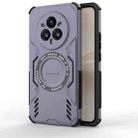 For Realme 14 Pro+ 5G Butterfly Armor MagSafe Magnetic Ring Shockproof Phone Case(Purple) - 1