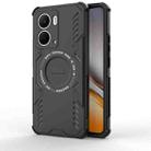 For Realme Neo7x 5G Butterfly Armor MagSafe Magnetic Ring Shockproof Phone Case(Black) - 1