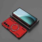 For Realme V60 Pro 5G Butterfly Armor MagSafe Magnetic Ring Shockproof Phone Case(Red) - 2