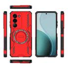 For Realme V60 Pro 5G Butterfly Armor MagSafe Magnetic Ring Shockproof Phone Case(Red) - 3