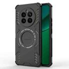 For Realme 12+ 5G Global / P1 5G Global Butterfly Armor MagSafe Magnetic Ring Shockproof Phone Case(Black) - 1