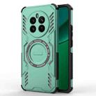 For Realme 12+ 5G Global / P1 5G Global Butterfly Armor MagSafe Magnetic Ring Shockproof Phone Case(Light Green) - 1