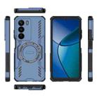 For Realme C73 5G Global Butterfly Armor MagSafe Magnetic Ring Shockproof Phone Case(Blue) - 3