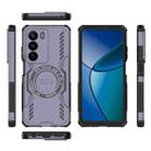 For Realme C73 5G Global Butterfly Armor MagSafe Magnetic Ring Shockproof Phone Case(Purple) - 3