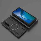 For Realme C73 5G Global Butterfly Armor MagSafe Magnetic Ring Shockproof Phone Case(Black) - 2