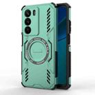 For Realme C73 5G Global Butterfly Armor MagSafe Magnetic Ring Shockproof Phone Case(Light Green) - 1