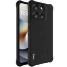For Motorola Moto G86 Power imak Shockproof Airbag TPU Phone Case(Matte Black) - 1